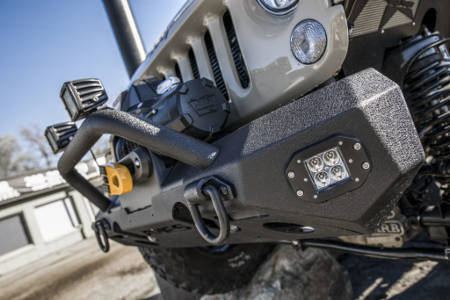 ARIES TrailChaser Jeep Wrangler Bumper Winch LED