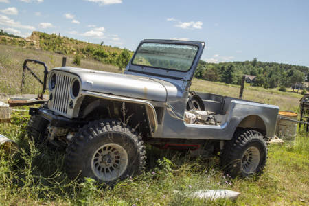 Abandon Jeep Field Tear Down Off Road