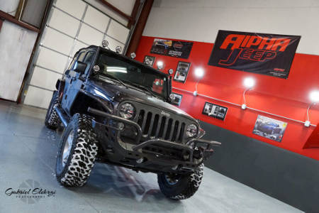 Black Jeep Wrangler Custom Alpha Shop