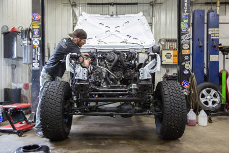 Custom Jeep Engine Job Maxbilt Grill Open