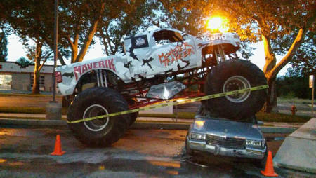 Maverik Monster Trakker Truck Crush Car