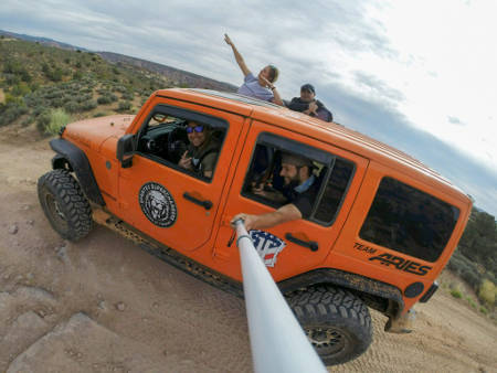 Team ARIES Offroad Jeep Selfie